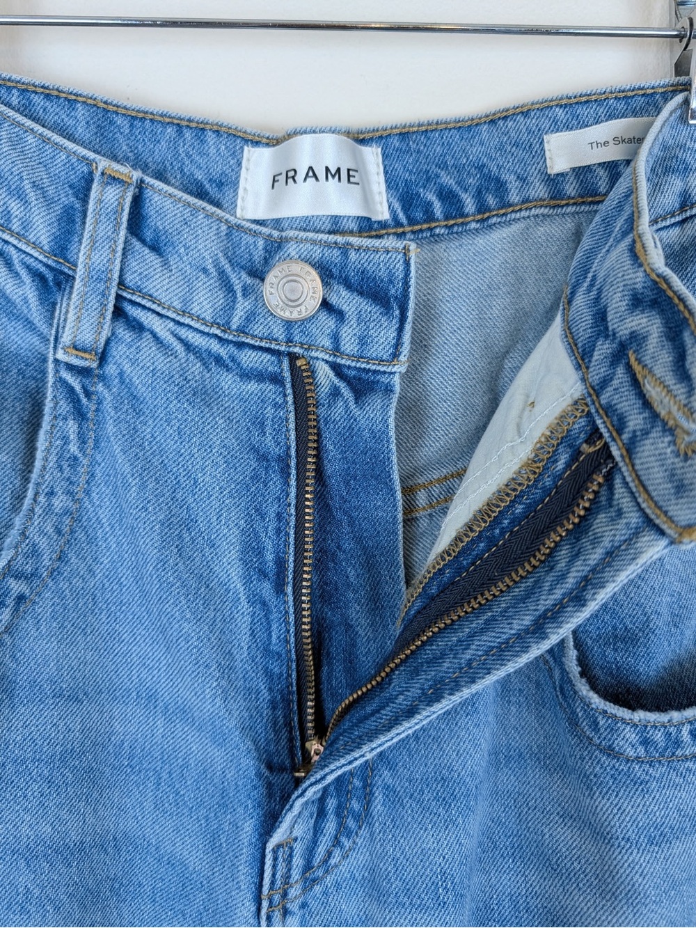 FRAME The Skater High-Rise Wide-Leg Jeans NWT - Picture 3 of 12